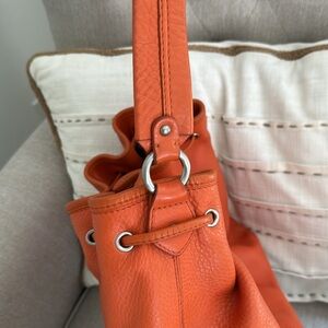 Cole Haan Orange Leather Shoulder Bag